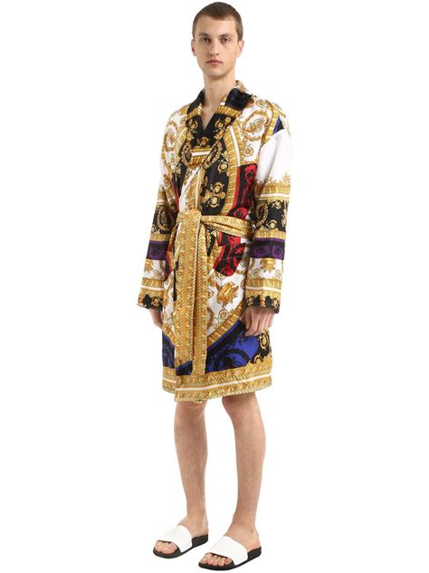 plus size mens robe versace print|Versace robes for sale.